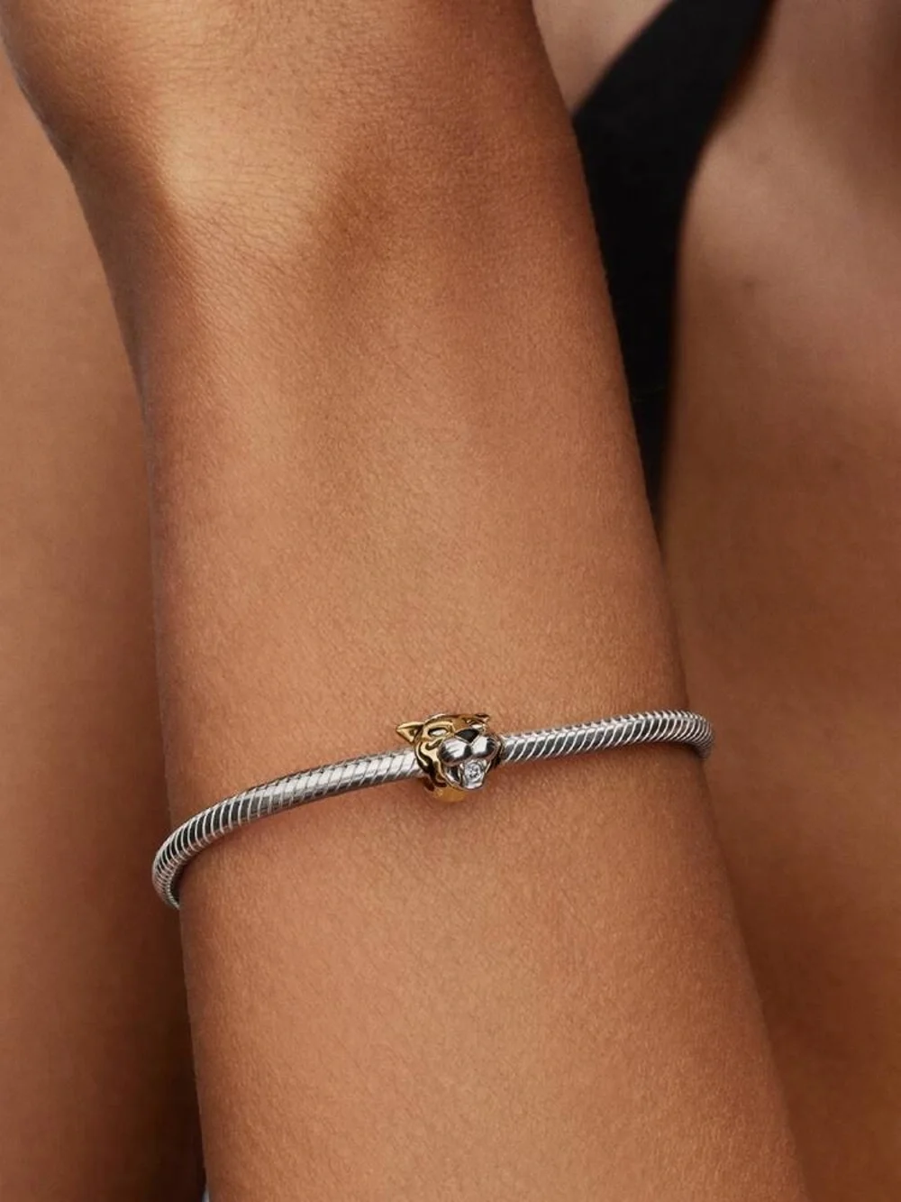 Pandora Disney Princess Jasmine Rajah Lab-grown Diamond Charm